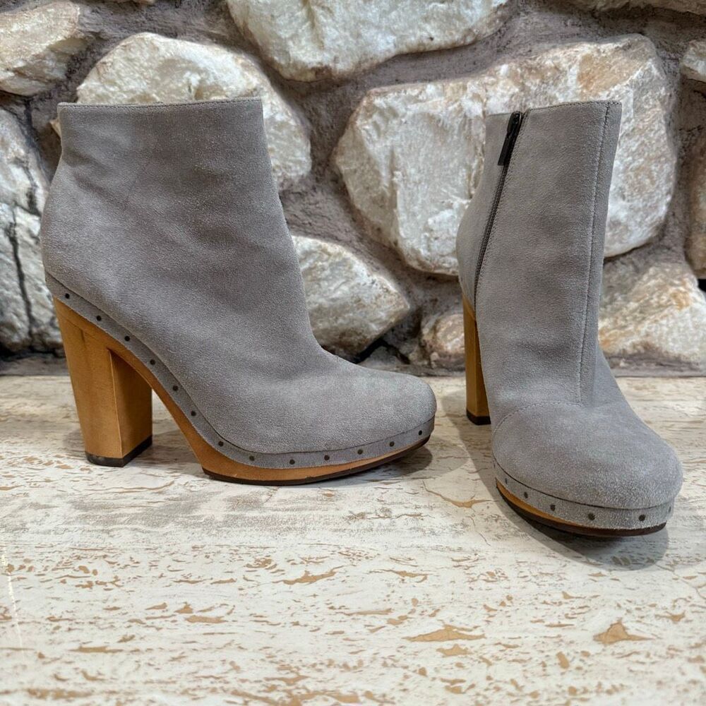 Joie Dewitt ankle boot grey size 9/39 Boho 70s hippie
